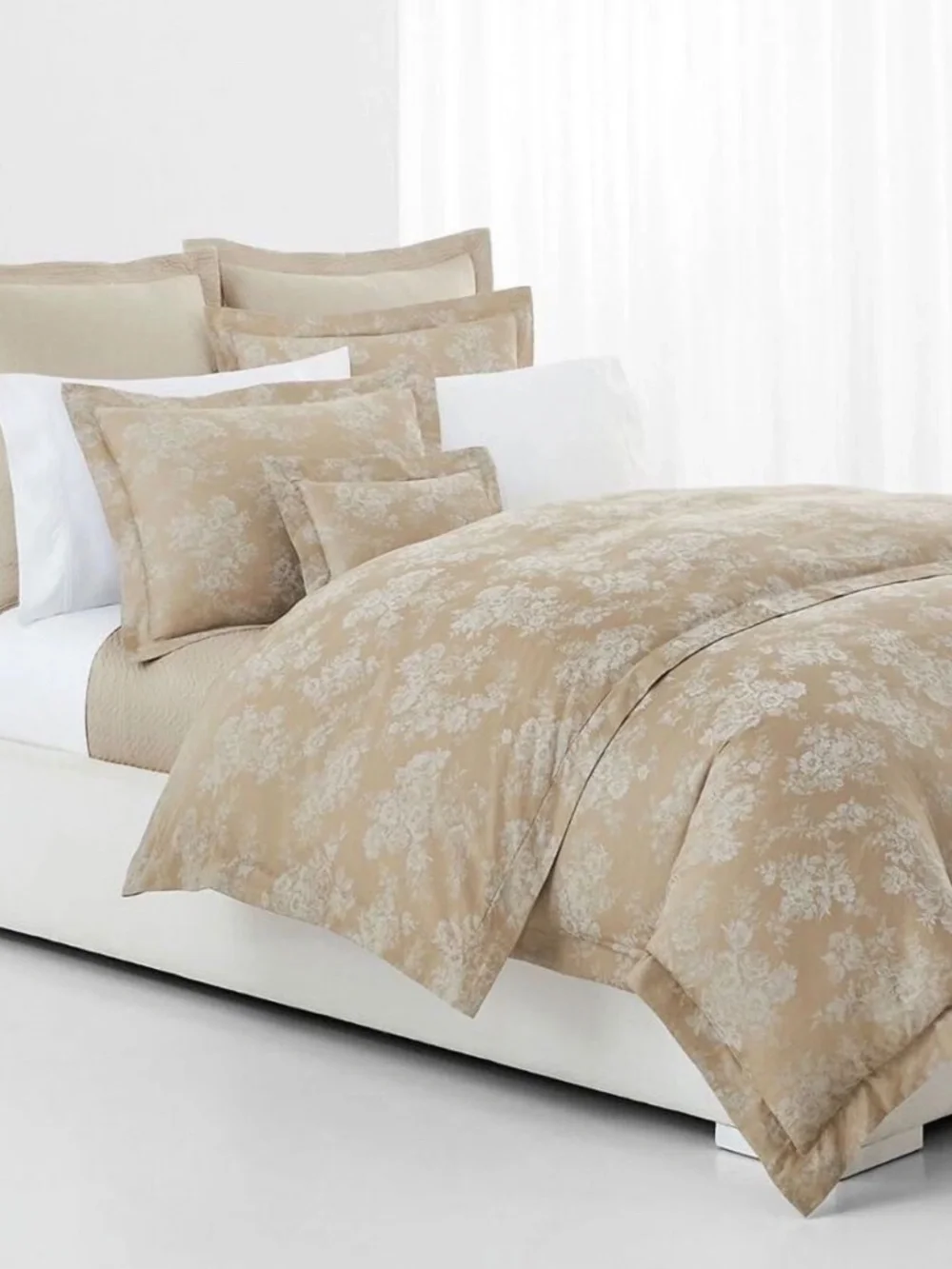 Ralph Lauren EURO Pillow Sham MYA Pearl 26  x 26 Cotton New SHIP FREE